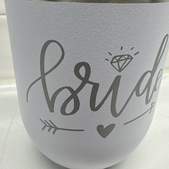 BRIDE Engraved Tumbler Gift Wine Cup Bachelorette Wedding Stocking Stuffer - Picture 7 of 9